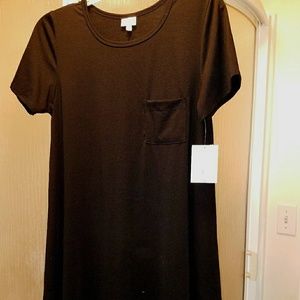 NWT Lularoe Solid Black Large Carly